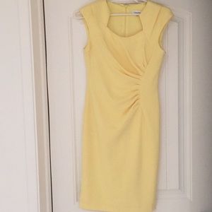 Calvin Klein Size 2 yellow dress